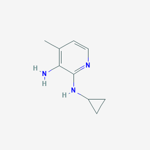 molecular formula C9H13N3 B141996 N2-Cyclopropyl-4-methyl-2,3-pyridinediamine CAS No. 284686-18-6
