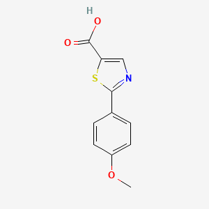 molecular formula C11H9NO3S B1419961 2-(4-Methoxyphenyl)-1,3-thiazole-5-carboxylic acid CAS No. 884874-94-6