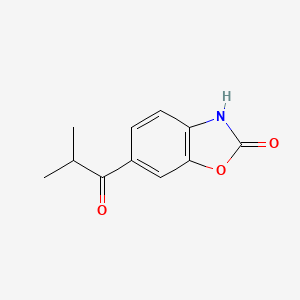 molecular formula C11H11NO3 B1419962 6-(2-Methylpropanoyl)-2,3-dihydro-1,3-benzoxazol-2-one CAS No. 70735-86-3
