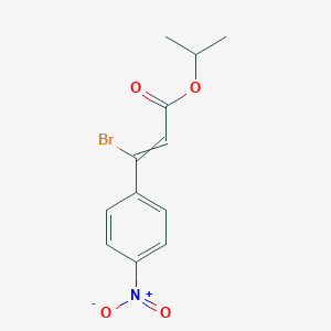 molecular formula C12H12BrNO4 B14199704 Propan-2-yl 3-bromo-3-(4-nitrophenyl)prop-2-enoate CAS No. 832734-37-9