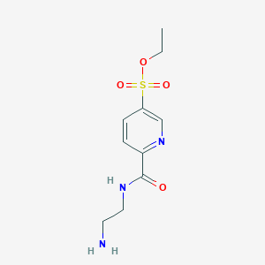 molecular formula C10H15N3O4S B14199725 Ethyl 6-[(2-aminoethyl)carbamoyl]pyridine-3-sulfonate CAS No. 919773-05-0