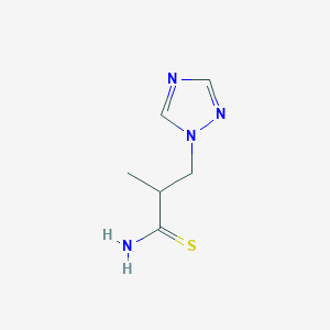 molecular formula C6H10N4S B1419973 2-methyl-3-(1H-1,2,4-triazol-1-yl)propanethioamide CAS No. 1094692-47-3