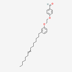 molecular formula C30H42O3 B14199732 4-{2-[3-(Pentadec-8-EN-1-YL)phenoxy]ethoxy}benzaldehyde CAS No. 920751-51-5