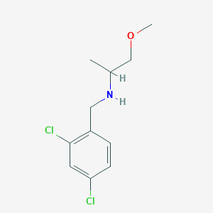 molecular formula C11H15Cl2NO B1419975 [(2,4-Dichlorophenyl)methyl](1-methoxypropan-2-yl)amine CAS No. 1019628-43-3
