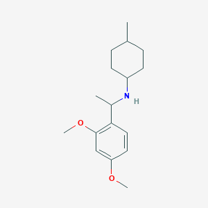 molecular formula C17H27NO2 B1419977 N-[1-(2,4-dimethoxyphenyl)ethyl]-4-methylcyclohexan-1-amine CAS No. 1152712-15-6