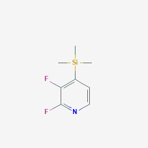 molecular formula C8H11F2NSi B14199771 2,3-Difluoro-4-(trimethylsilyl)pyridine CAS No. 851386-36-2