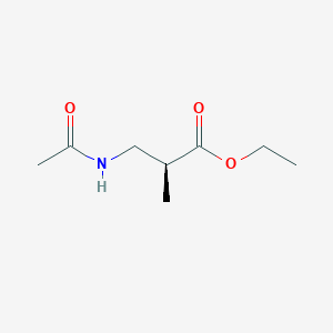 molecular formula C8H15NO3 B14199775 Ethyl (2S)-3-acetamido-2-methylpropanoate CAS No. 852178-60-0