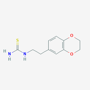 molecular formula C11H14N2O2S B1419979 [2-(2,3-二氢-1,4-苯并二氧杂环-6-基)乙基]硫脲 CAS No. 1152583-31-7