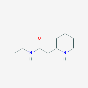 molecular formula C9H18N2O B1419981 N-ethyl-2-(piperidin-2-yl)acetamide CAS No. 102308-44-1