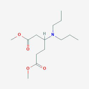 molecular formula C14H27NO4 B14199825 Dimethyl 3-(dipropylamino)hexanedioate CAS No. 834918-90-0