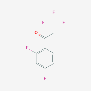molecular formula C9H5F5O B1419984 1-(2,4-Difluorophenyl)-3,3,3-trifluoropropan-1-one CAS No. 1094374-10-3
