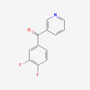 molecular formula C12H7F2NO B1419985 3-(3,4-Difluorobenzoyl)pyridine CAS No. 1094374-86-3