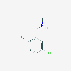 molecular formula C8H9ClFN B1419986 N-(5-Chloro-2-fluorobenzyl)-N-methylamine CAS No. 1152846-18-8