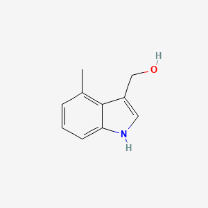 molecular formula C10H11NO B1419988 (4-methyl-1H-indol-3-yl)methanol CAS No. 1090903-92-6