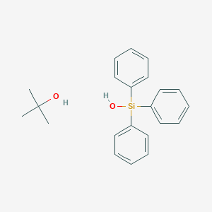 molecular formula C22H26O2Si B14199891 Hydroxy(triphenyl)silane;2-methylpropan-2-ol CAS No. 918414-83-2