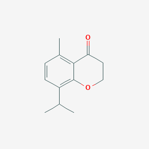 molecular formula C13H16O2 B1419991 5-methyl-8-(propan-2-yl)-3,4-dihydro-2H-1-benzopyran-4-one CAS No. 23067-87-0