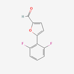 molecular formula C11H6F2O2 B1419992 5-(2,6-Difluorophenyl)furan-2-carbaldehyde CAS No. 1094399-13-9
