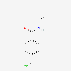 molecular formula C11H14ClNO B1419993 4-(chloromethyl)-N-propylbenzamide CAS No. 896898-20-7