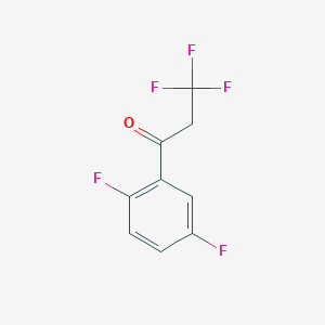 molecular formula C9H5F5O B1419997 1-(2,5-Difluorophenyl)-3,3,3-trifluoropropan-1-one CAS No. 1152684-24-6
