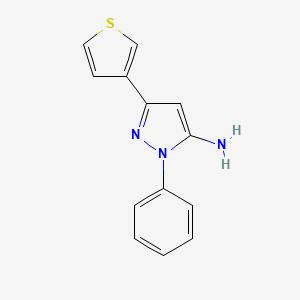 1-phenyl-3-(thiophen-3-yl)-1H-pyrazol-5-amine
