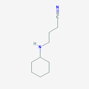 molecular formula C10H18N2 B1420000 4-(Cyclohexylamino)butanenitrile CAS No. 1020957-41-8