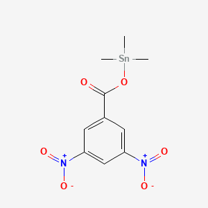 molecular formula C10H12N2O6Sn B14200014 [(3,5-Dinitrobenzoyl)oxy](trimethyl)stannane CAS No. 832709-56-5