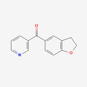 3-(2,3-Dihydro-1-benzofuran-5-carbonyl)pyridine