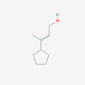 molecular formula C9H16O B14200037 3-Cyclopentylbut-2-en-1-ol CAS No. 919104-84-0