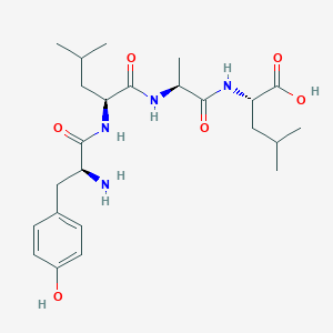 molecular formula C24H38N4O6 B14200059 L-Tyrosyl-L-leucyl-L-alanyl-L-leucine CAS No. 915224-02-1