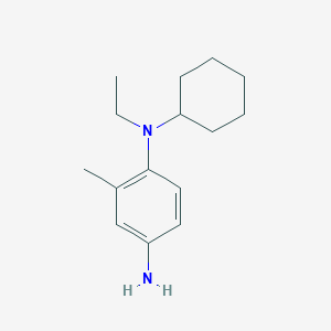 molecular formula C15H24N2 B1420006 N1-Cyclohexyl-N1-ethyl-2-methylbenzene-1,4-diamine CAS No. 1094746-55-0