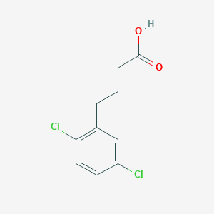 molecular formula C10H10Cl2O2 B1420010 4-(2,5-Dichlorophenyl)butanoic acid CAS No. 855152-60-2