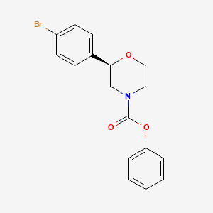 molecular formula C17H16BrNO3 B14200173 Phenyl (2r)-2-(4-bromophenyl)morpholine-4-carboxylate CAS No. 920802-75-1