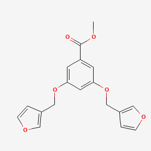 molecular formula C18H16O6 B14200225 Methyl 3,5-bis[(furan-3-yl)methoxy]benzoate CAS No. 911064-75-0