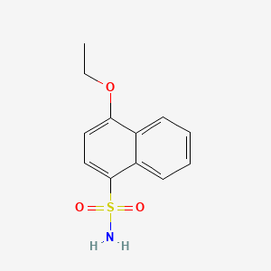 molecular formula C12H13NO3S B1420023 4-Ethoxynaphthalene-1-sulfonamide CAS No. 861092-30-0