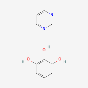 molecular formula C10H10N2O3 B14200262 Benzene-1,2,3-triol;pyrimidine CAS No. 874009-91-3