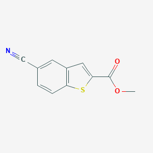 molecular formula C11H7NO2S B142003 Methyl 5-cyano-1-benzothiophene-2-carboxylate CAS No. 146137-93-1