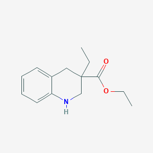 molecular formula C14H19NO2 B1420031 ethyl 3-ethyl-2,4-dihydro-1H-quinoline-3-carboxylate CAS No. 1105193-17-6