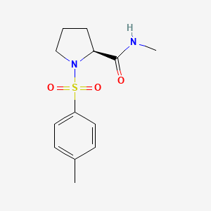 molecular formula C13H18N2O3S B14200314 N-Methyl-1-(4-methylbenzene-1-sulfonyl)-L-prolinamide CAS No. 920323-94-0