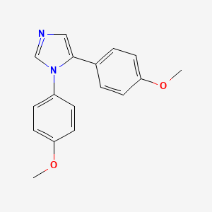 molecular formula C17H16N2O2 B14200336 1,5-bis(4-methoxyphenyl)-1H-imidazole CAS No. 852525-32-7
