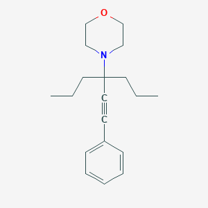 molecular formula C19H27NO B14200339 Morpholine, 4-[1-(phenylethynyl)-1-propylbutyl]- CAS No. 835654-24-5