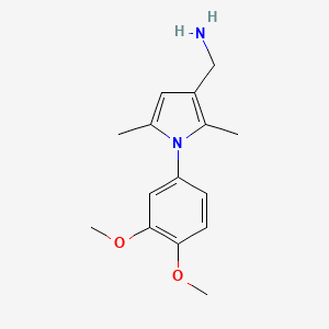 [1-(3,4-Dimethoxyphenyl)-2,5-dimethylpyrrol-3-yl]methanamine