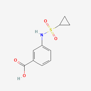 molecular formula C10H11NO4S B1420035 3-[(Cyclopropylsulfonyl)amino]benzoic acid CAS No. 1203110-28-4