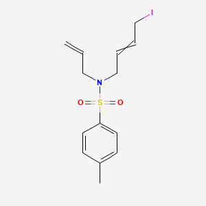 molecular formula C14H18INO2S B14200363 N-(4-Iodobut-2-en-1-yl)-4-methyl-N-(prop-2-en-1-yl)benzene-1-sulfonamide CAS No. 835650-90-3