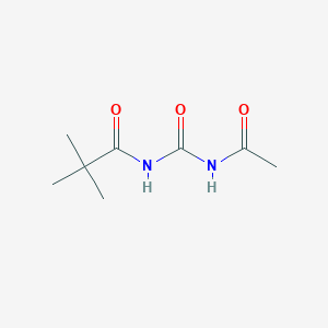 molecular formula C8H14N2O3 B14200429 N-(acetylcarbamoyl)-2,2-dimethylpropanamide CAS No. 854643-13-3
