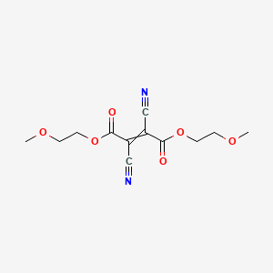 molecular formula C12H14N2O6 B14200477 Bis(2-methoxyethyl) 2,3-dicyanobut-2-enedioate CAS No. 833447-39-5