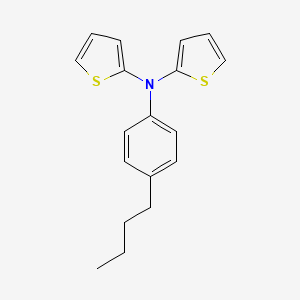 molecular formula C18H19NS2 B14200496 N-(4-Butylphenyl)-N-(thiophen-2-yl)thiophen-2-amine CAS No. 875896-97-2