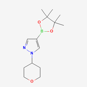 1-(Tetrahydro-2H-pyran-4-yl)-4-(4,4,5,5-tetramethyl-1,3,2-dioxaborolan-2-yl)-1H-pyrazole