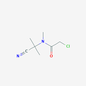 B1420066 2-chloro-N-(1-cyano-1-methylethyl)-N-methylacetamide CAS No. 1158075-57-0
