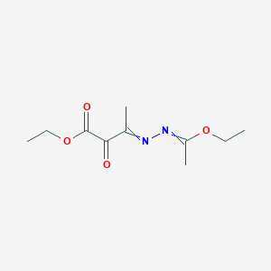 molecular formula C10H16N2O4 B14200852 Ethyl 3-[(1-ethoxyethylidene)hydrazinylidene]-2-oxobutanoate CAS No. 831218-24-7