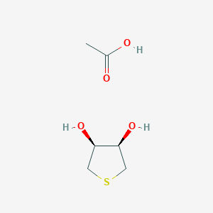 molecular formula C6H12O4S B14200910 acetic acid;(3R,4S)-thiolane-3,4-diol CAS No. 874013-18-0